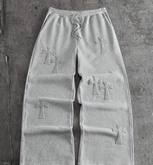 Axepeak Grey Chrome Sweatpants