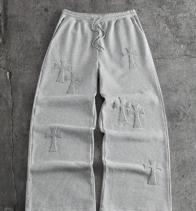 Axepeak Grey Chrome Sweatpants